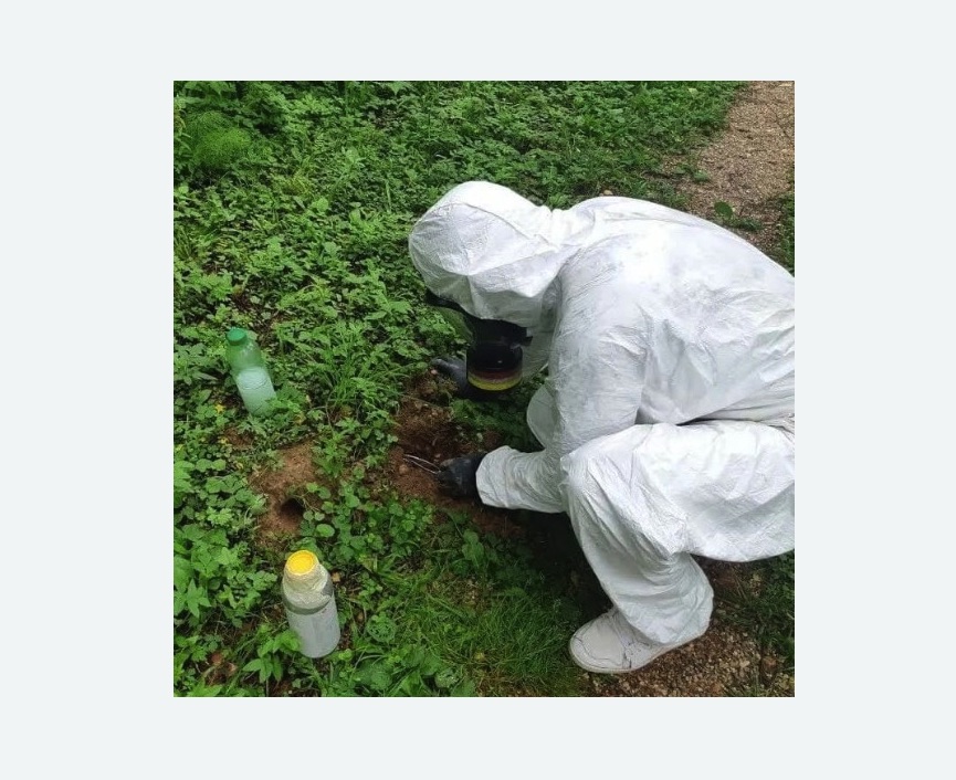 уничтожение кротов на участке уничтожение кротов на участке Мичуринский проспект метро Москвы